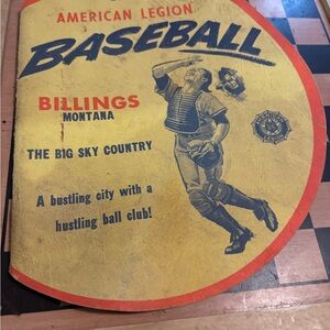 Vintage American Legion Baseball Program